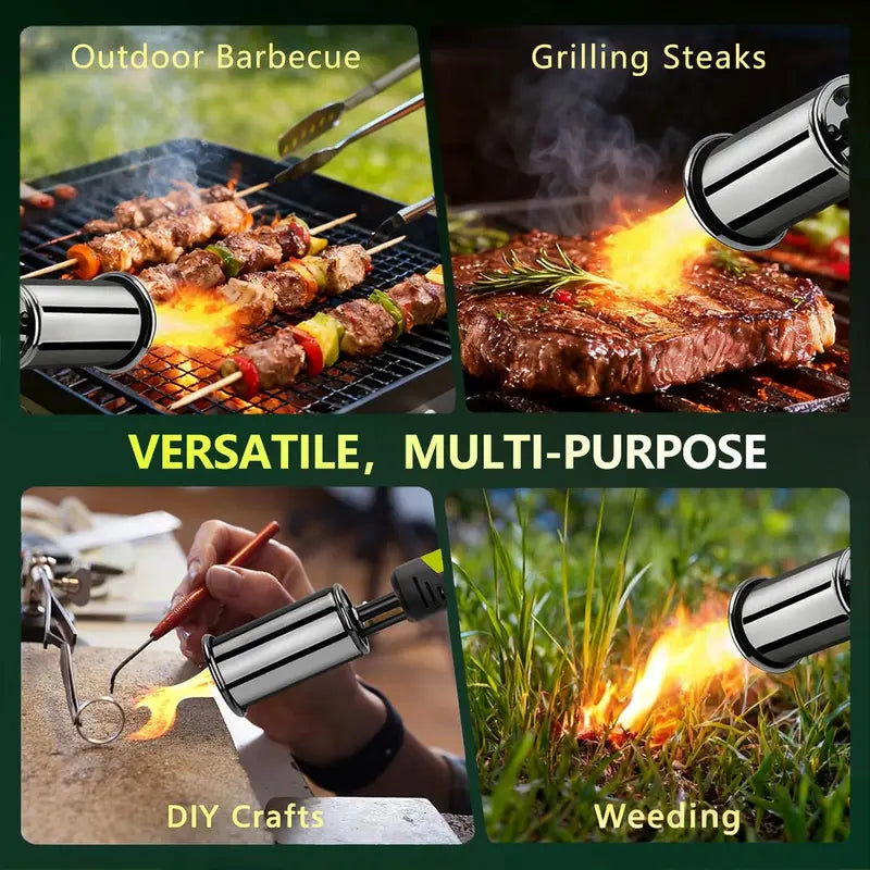 SEESE Propane Blow Torch, Adjustable Flame with Safety Lock for Cooking & Outdoor Use