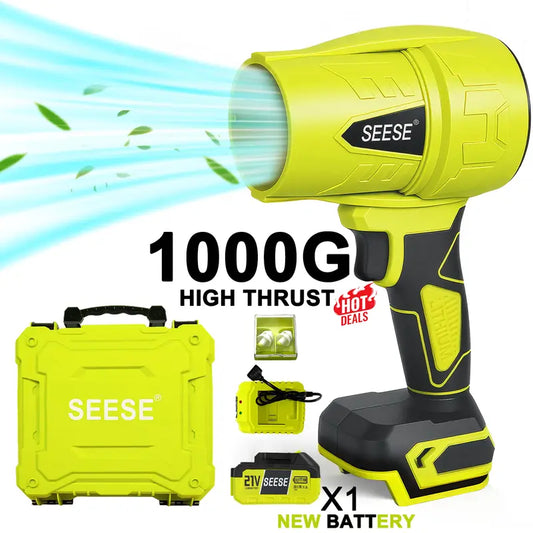 Cordless Handheld Leaf Blower, Air Duster for Car, Snow Removal & Outdoor Cleaning