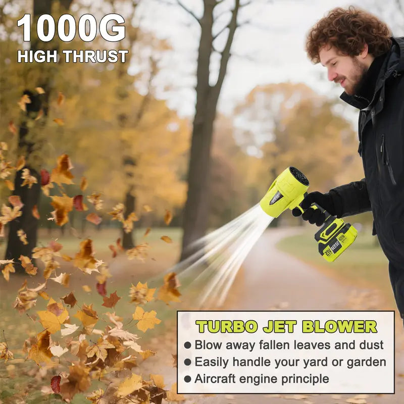 Cordless Handheld Leaf Blower, Air Duster for Car, Snow Removal & Outdoor Cleaning